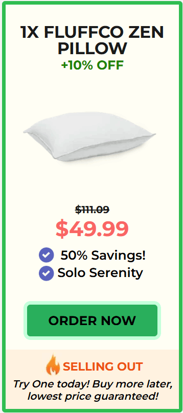 fluffco zen pillow